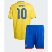 Camiseta Colombia James Rodriguez #10 Primera Equipación Replica Mundial 2026 para niños mangas cortas (+ Pantalones cortos)
